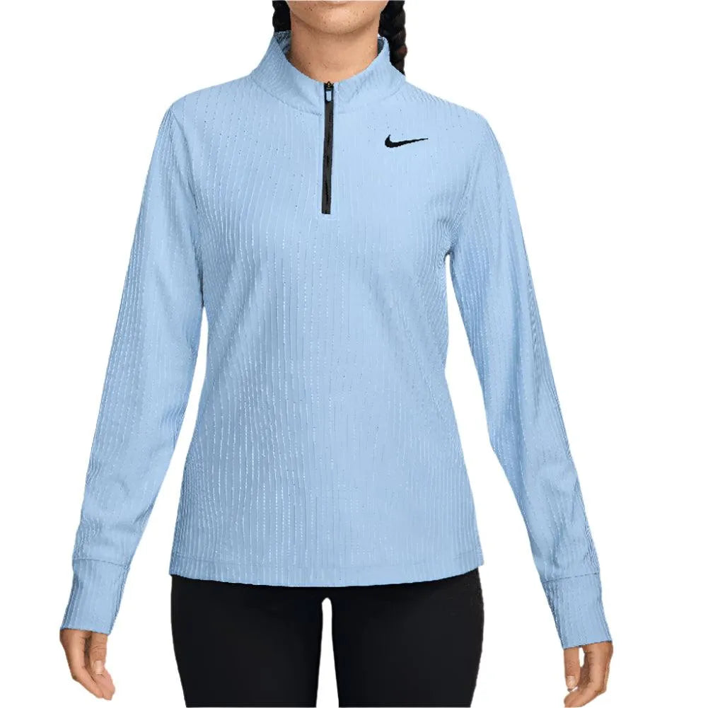 Women's Dri-Fit Advantage Tour 1/2 Zip Long Sleeve Tennis Top-Apparel-Nike-HF6582-422-Tennis Express
