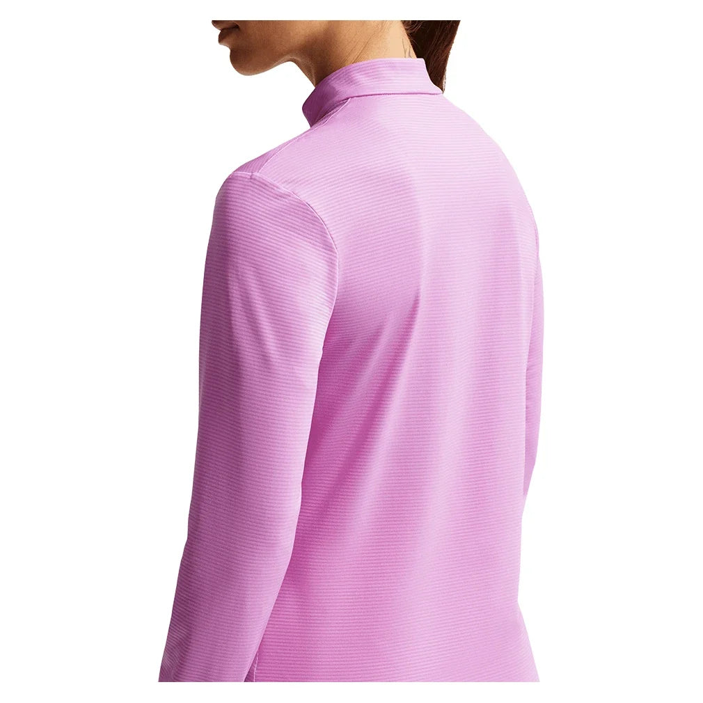 Women's Dri-FIT UV Victory Half-Zip Tennis Top Lt Magenta and White,Apparel,Nike,,,Tennis Express,HF6586-503-3