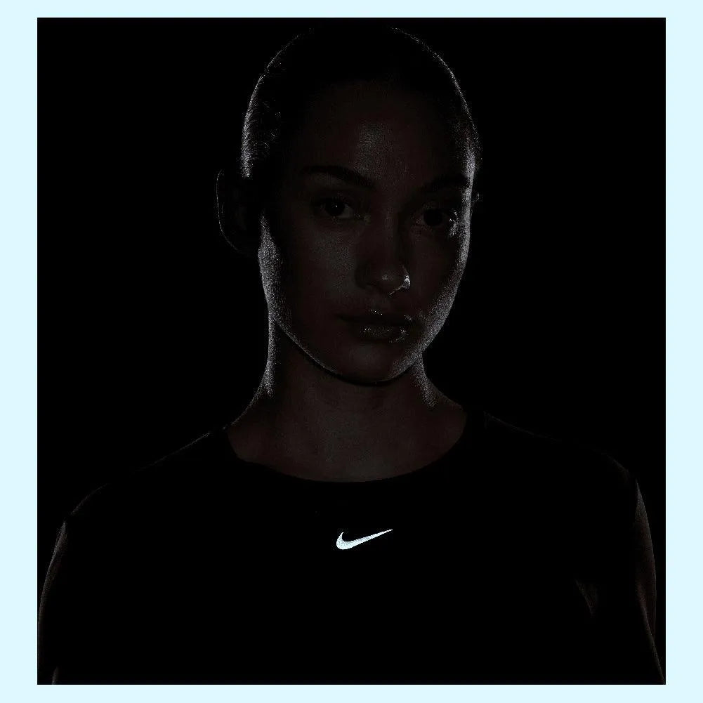 Women's One Classic Twist Short Sleeve Top-Apparel-Nike-HJ1054-010_2-Tennis Express
