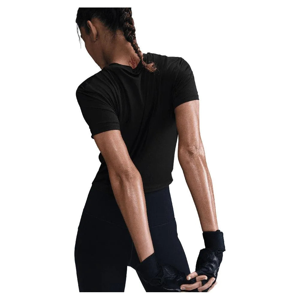 Women's One Classic Twist Short Sleeve Top-Apparel-Nike-HJ1054-010_4-Tennis Express