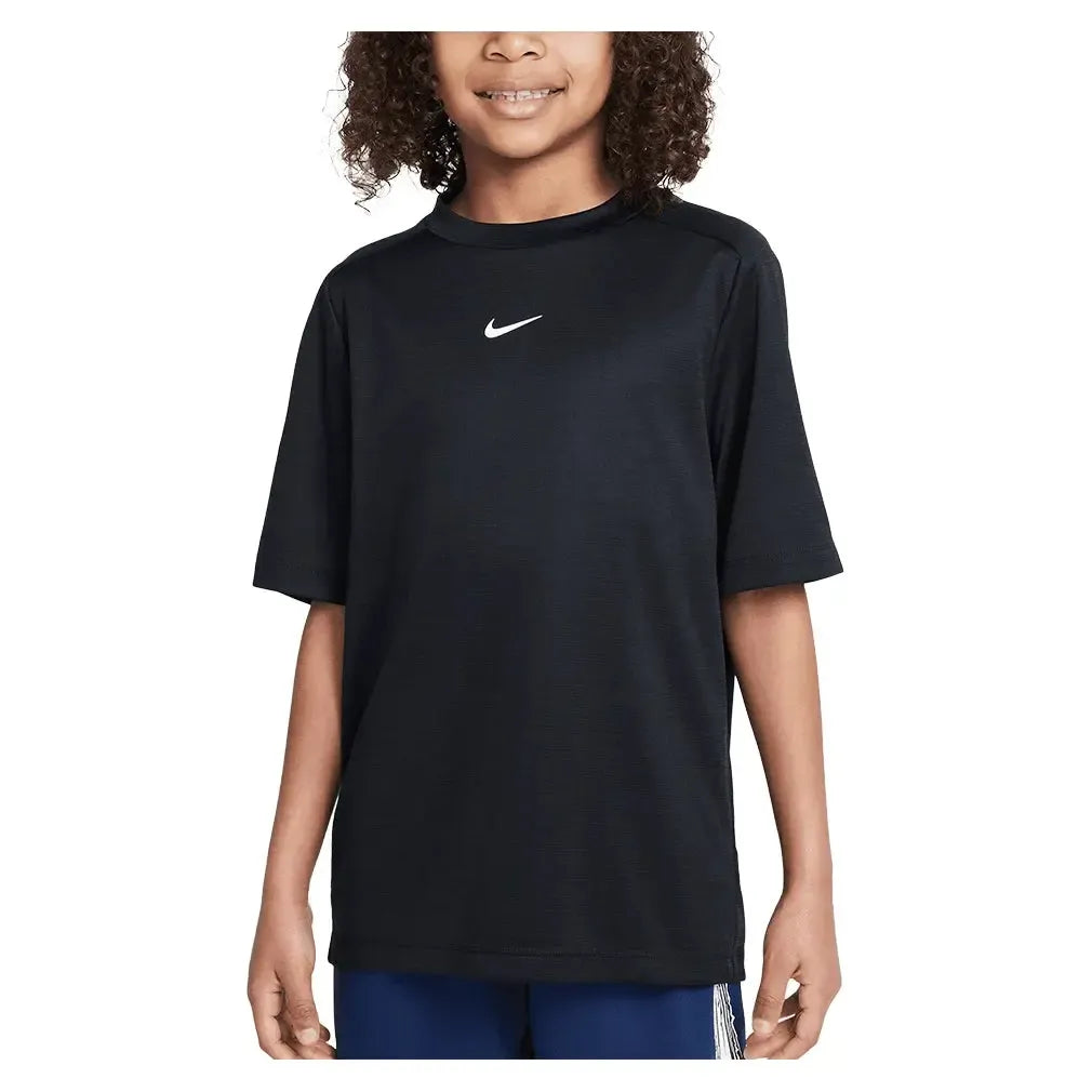 Boys' Multi Dri-FIT Short-Sleeve Training Top-Apparel-Nike-HJ3771-B-011-3-Tennis Express
