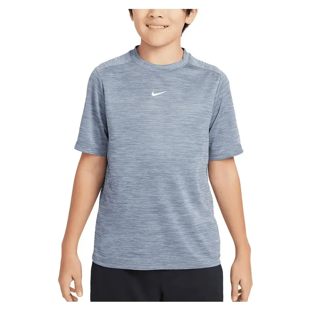 Boys' Multi Dri-FIT Short-Sleeve Training Top-Apparel-Nike-HJ3771-B-499-3-Tennis Express
