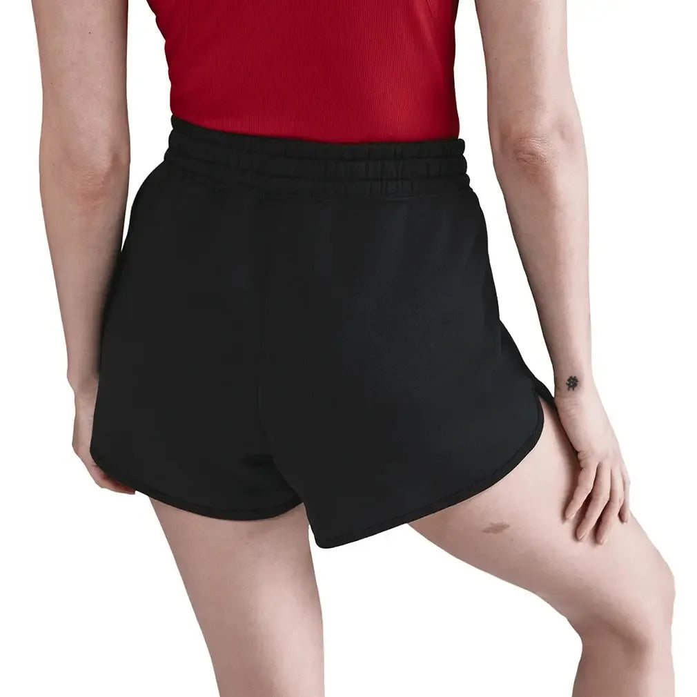 Women's Court Heritage Mid-Rise Fleece Tennis Shorts Black-Apparel-Nike-HJ8990-010_1-Tennis Express