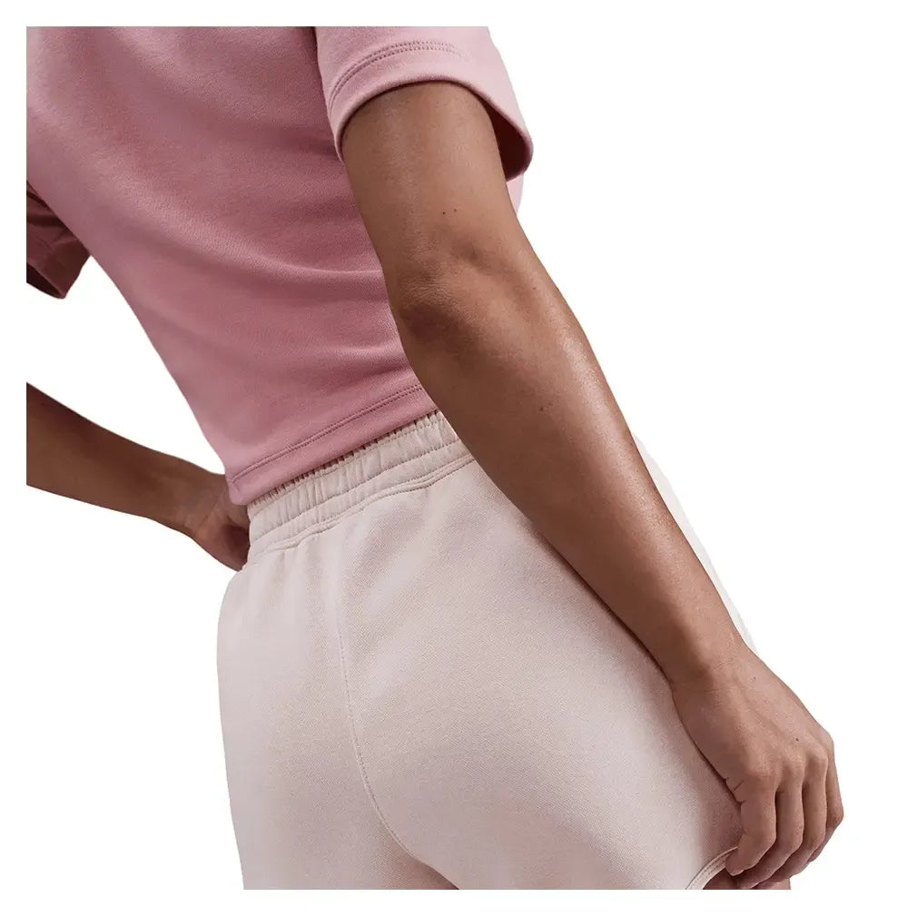 Women's Court Heritage Mid-Rise Fleece Tennis Shorts Silt Red-Apparel-Nike-HJ8990-667H25-2-Tennis Express