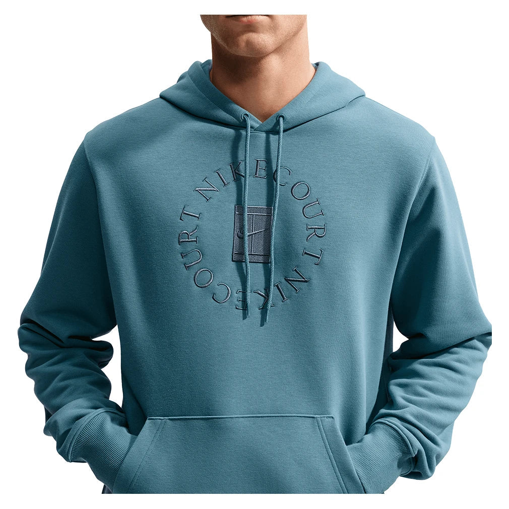 Men's Court Dri-FIT Heritage Fleece Pullover Tennis Hoodie Smokey Blue and New Slate,Apparel,Nike,,,Tennis Express,HM6759-008_3