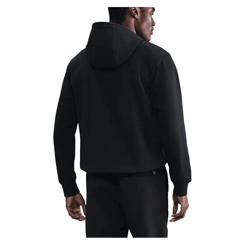 Men's Court Dri-FIT Heritage Fleece Pullover Tennis Hoodie Black and Anthracite-Apparel-Nike-HM6759-010_1-Tennis Express