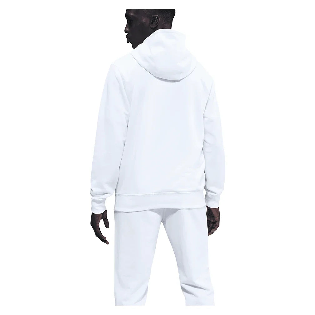 Men's Court Dri-FIT Heritage Fleece Pullover Tennis Hoodie White and Black-Apparel-Nike-, [current_file_name-Tennis Express