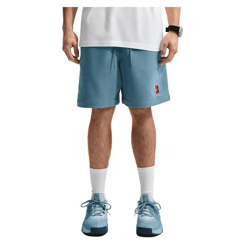 Men's Court Dri-FIT Heritage Fleece Tennis Short Smokey Blue,Apparel,Nike,,,Tennis Express,HM6768-008_1