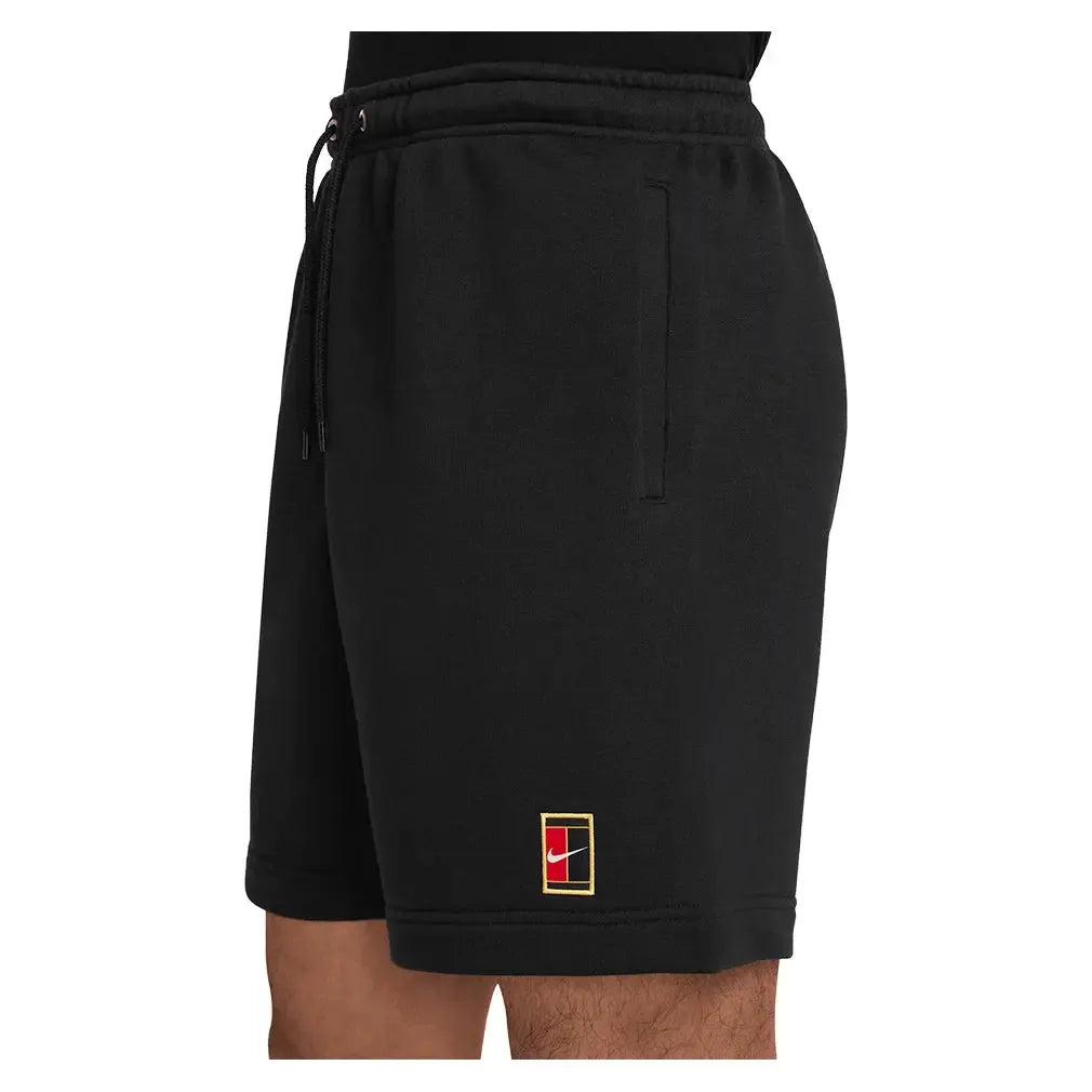 Men's Court Dri-FIT Heritage 6 Inch Tennis Short Black-Apparel-Nike-HM6768-010B-3-Tennis Express