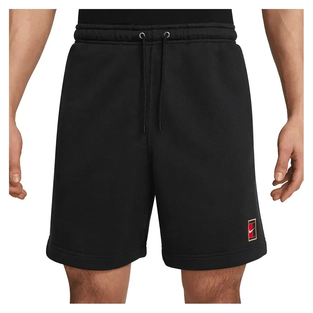 Men's Court Dri-FIT Heritage 6 Inch Tennis Short Black-Apparel-Nike-HM6768-010B-Tennis Express