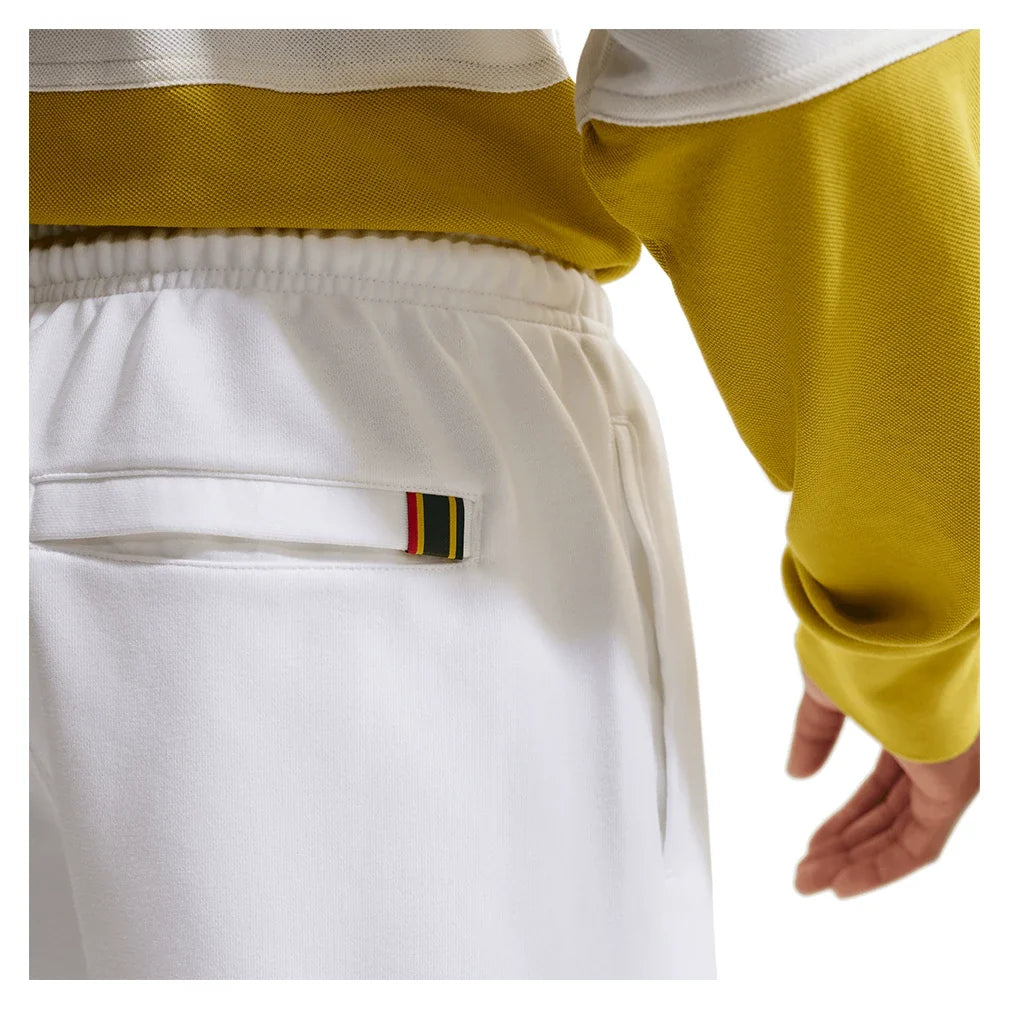 Men's Court Dri-FIT Heritage Fleece 6 Inch Tennis Short White-Apparel-Nike-HM6768-100-7-Tennis Express