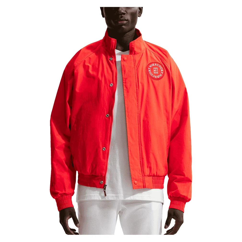 Men's Court Heritage Tennis Jacket Chile Red-Apparel-Nike-HQ1744-673-3-704755Tennis Express