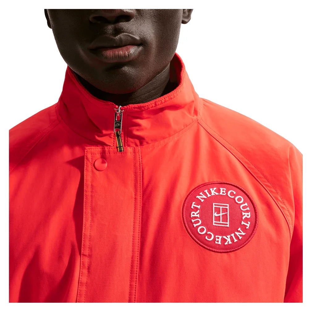 Men's Court Heritage Tennis Jacket Chile Red-Apparel-Nike-HQ1744-673-6-Tennis Express