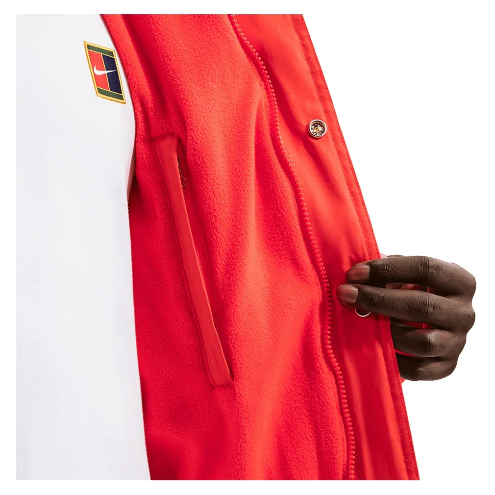 Men's Court Heritage Tennis Jacket Chile Red-Apparel-Nike-HQ1744-673-7-Tennis Express