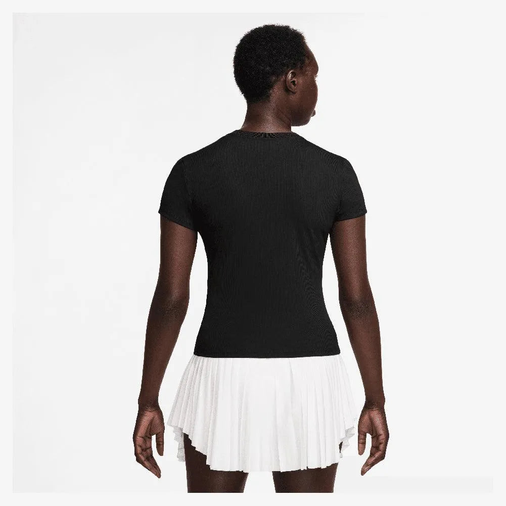 Women's Dri-Fit Advantage Short Sleeve Tennis Top-Apparel-Nike-HQ2994-010_1-Tennis Express