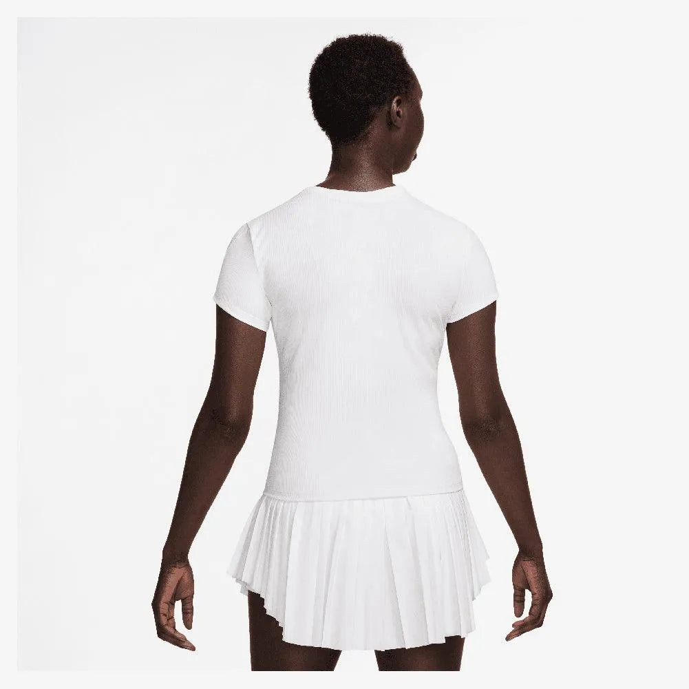 Women's Dri-Fit Advantage Short Sleeve Tennis Top-Apparel-Nike-HQ2994-100_1-Tennis Express