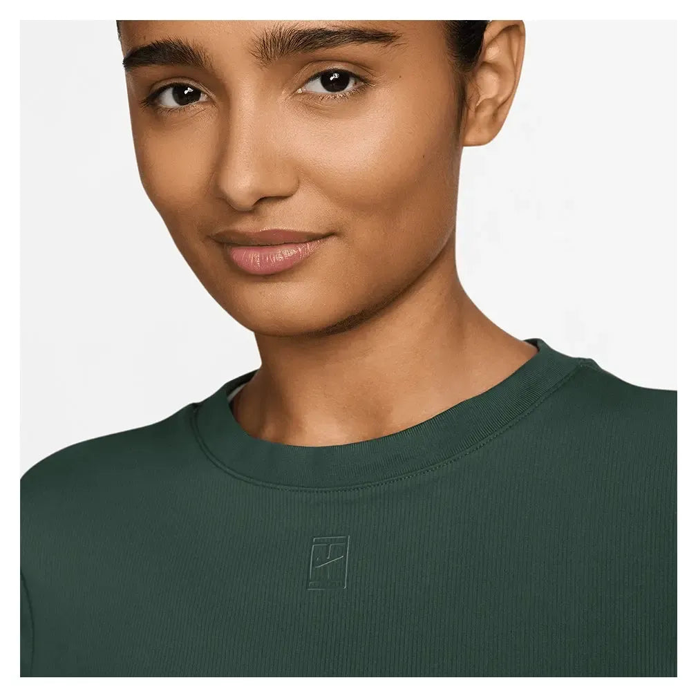 Women's Court Dri-FIT Advantage Short-Sleeve Tennis Top Fir-Apparel-Nike-HQ2994-323H25-2-Tennis Express