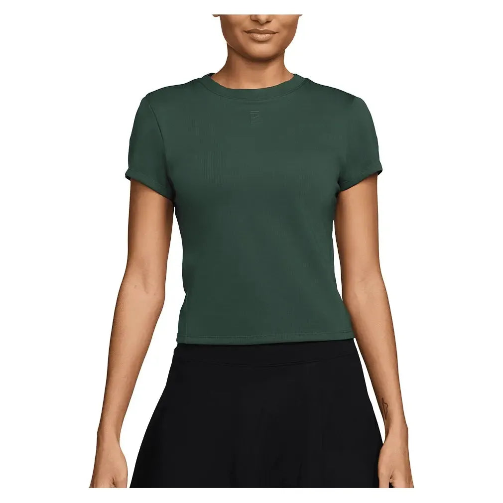 Women's Court Dri-FIT Advantage Short-Sleeve Tennis Top Fir-Apparel-Nike-HQ2994-323H25-Tennis Express