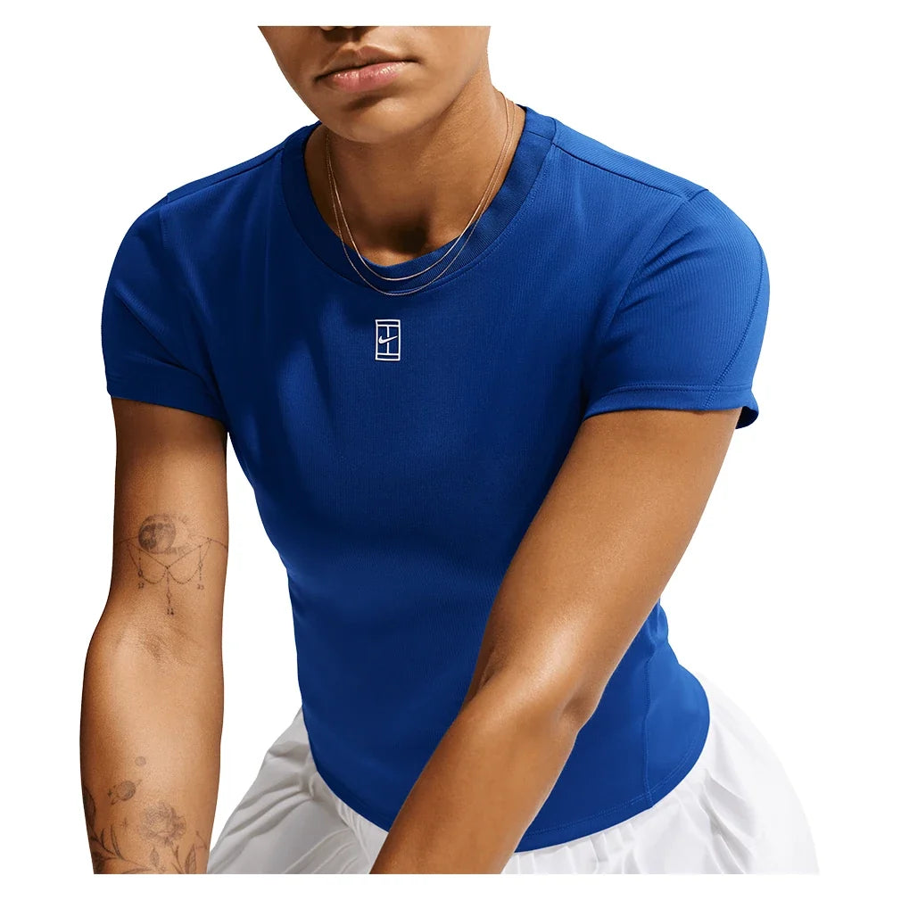 Women's Court Dri-FIT Advantage Short Sleeve Tennis Top,Apparel,Nike,,,Tennis Express,HQ2994-417-2
