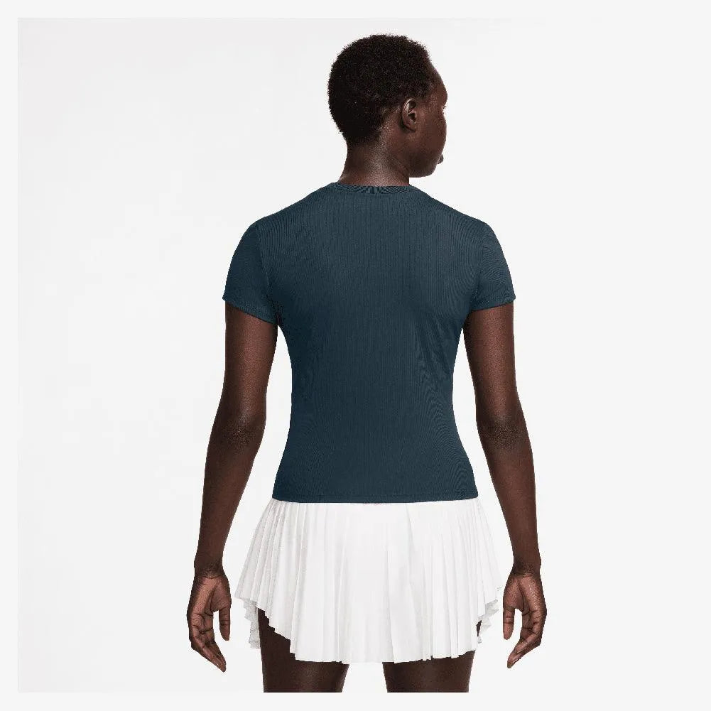 Women's Dri-Fit Advantage Short Sleeve Tennis Top-Apparel-Nike-HQ2994-478_3-Tennis Express