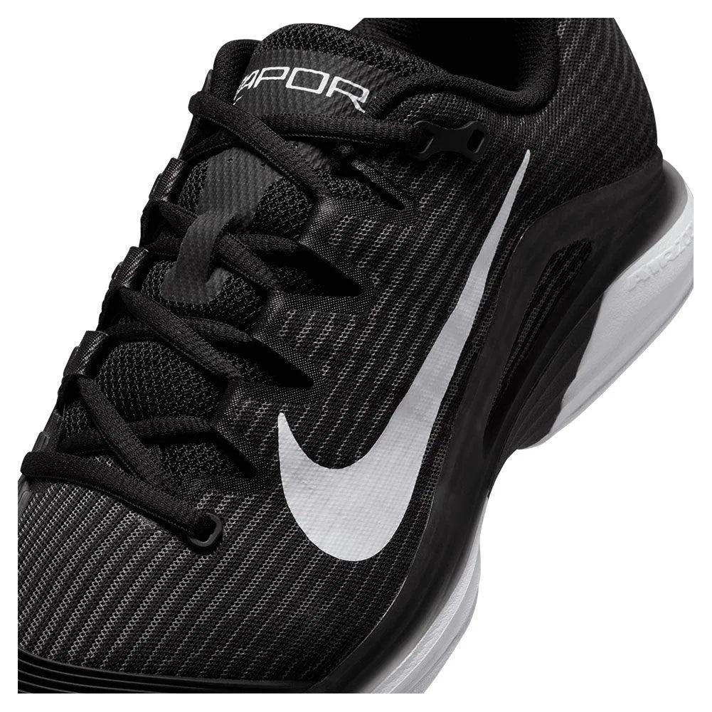 Mens Zoom Vapor 12 Clay Tennis Shoes Black and White-Footwear-Nike-HQ6026-001_2_440a2a2d-6304-4e72-80bb-cd3675ebc01a-Tennis Express