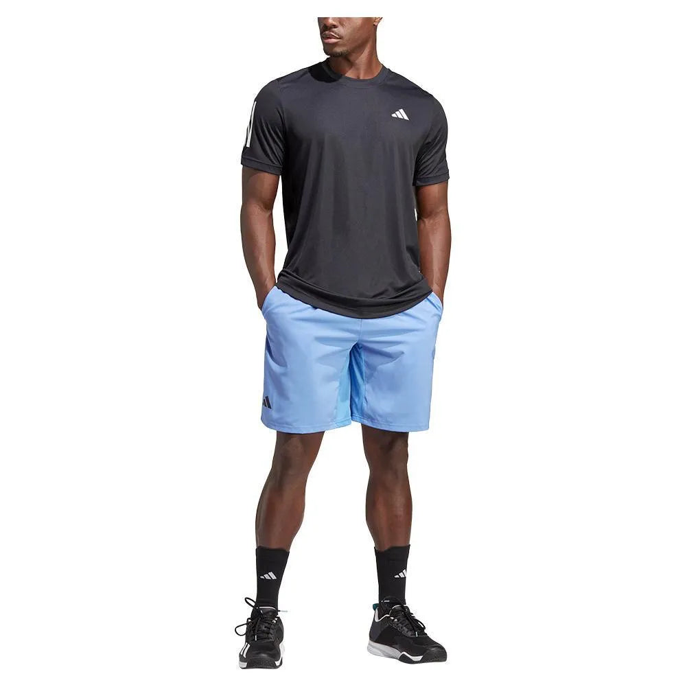 Men's Club 3 Stripe Tennis Top Black-Apparel-Adidas-HS3262-S23-5_b80f53de-a890-434a-8ef1-0335f647d351-Tennis Express