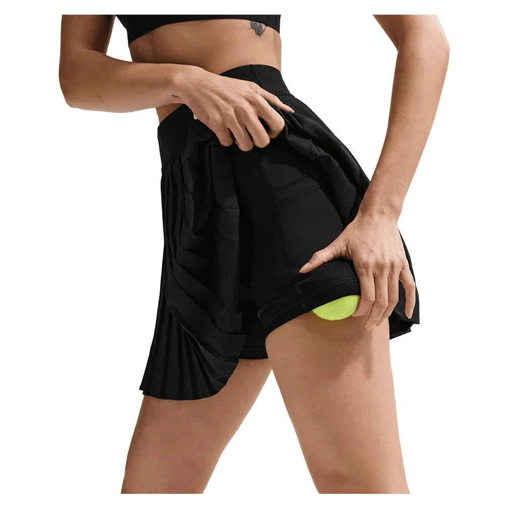 Women's Dri-FIT Victory High Rise Pleated Tennis Skort-Apparel-Nike-HV9951-010_2-Tennis Express