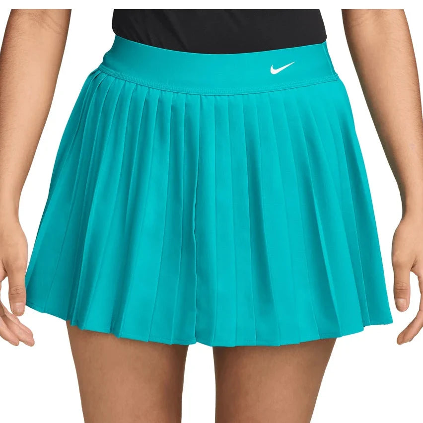Women's Dri-FIT Victory High Rise Pleated Tennis Skort, Nike, 300 Energy/White, Tennis Express, HV9951-H26-300-ENERGY-WHITE-1