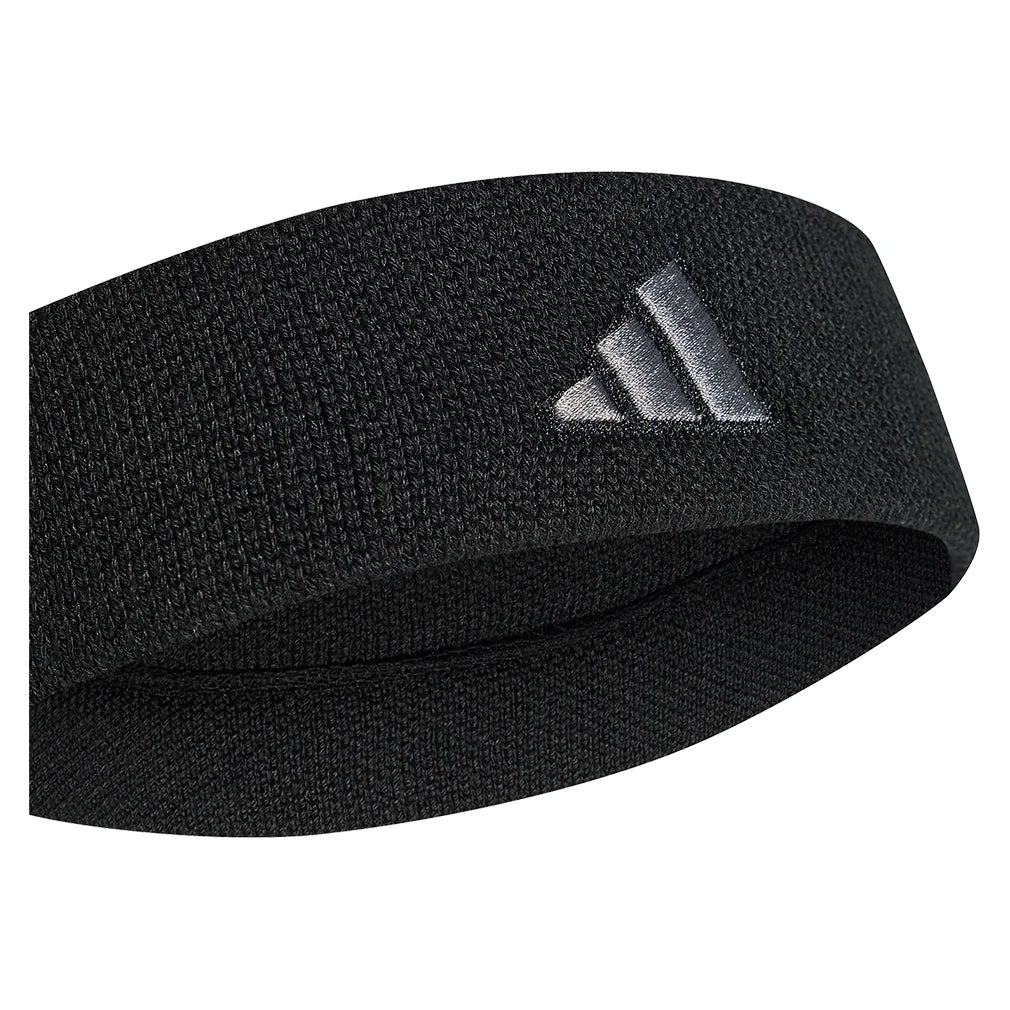 Unisex Tennis Headband Black and Iron,Accessories,Adidas,,,Tennis Express,IA7546-2