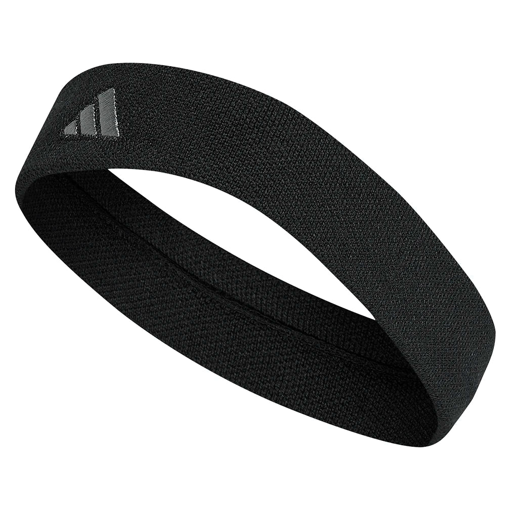Unisex Tennis Headband Black and Iron,Accessories,Adidas,Black/Iron,One Size,Tennis Express,IA7546