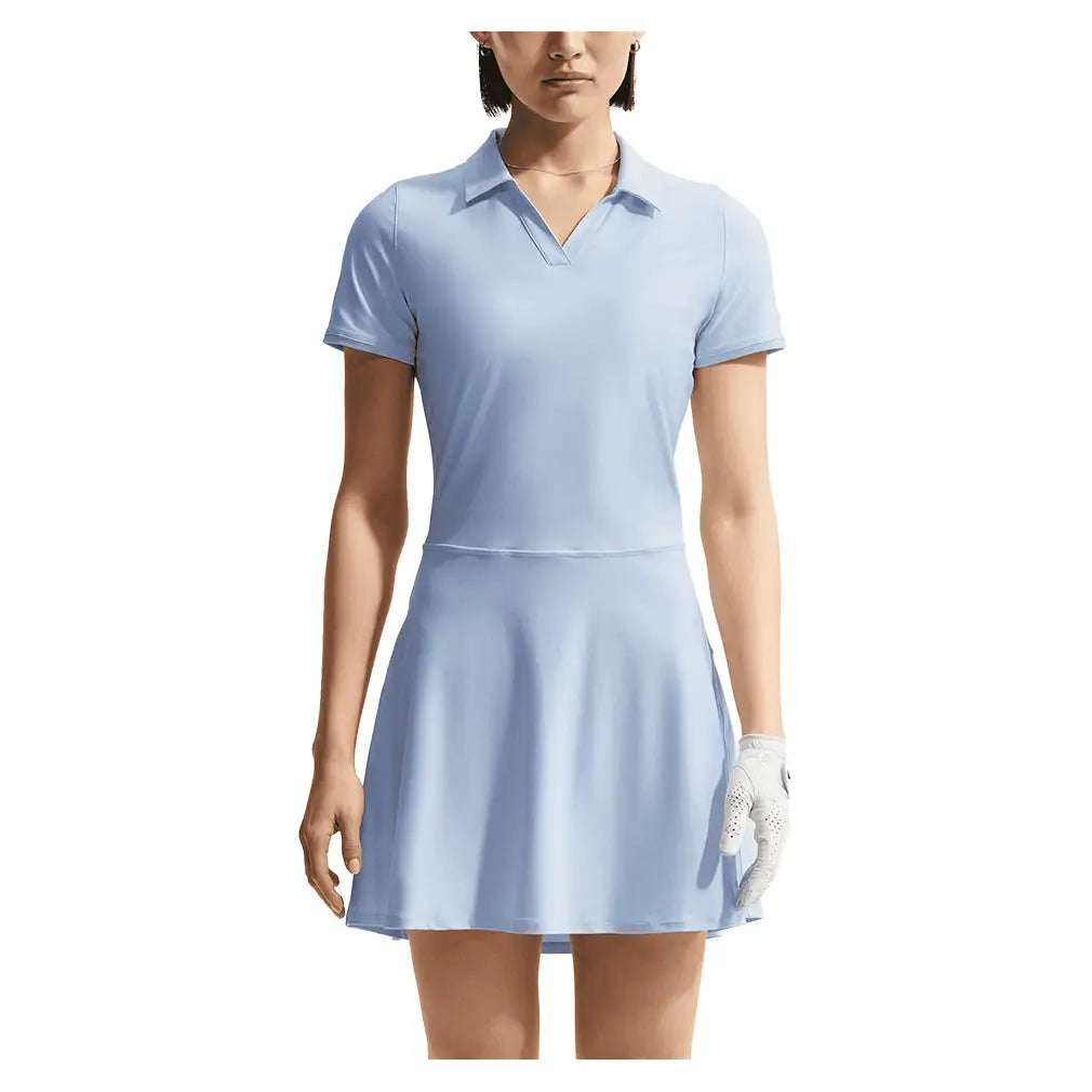 Women's Dri-FIT Victory Tennis Polo Dress,Apparel,Nike,407 Hydrogen Blue/White,XS,Tennis Express,IB0220-U26-407-3