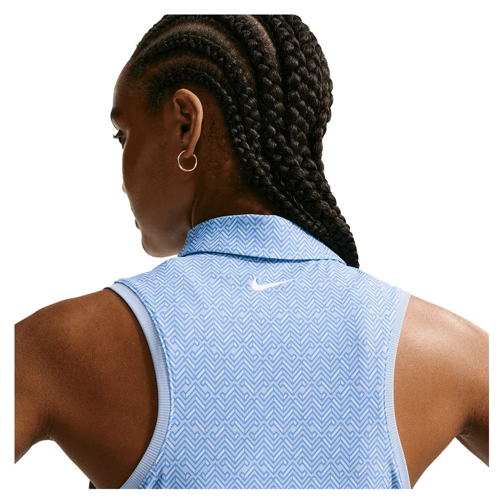 Women's Dri-FIT Victory Sleeveless Print Tennis Polo-Apparel-Nike-IB0321-407-1-Tennis Express