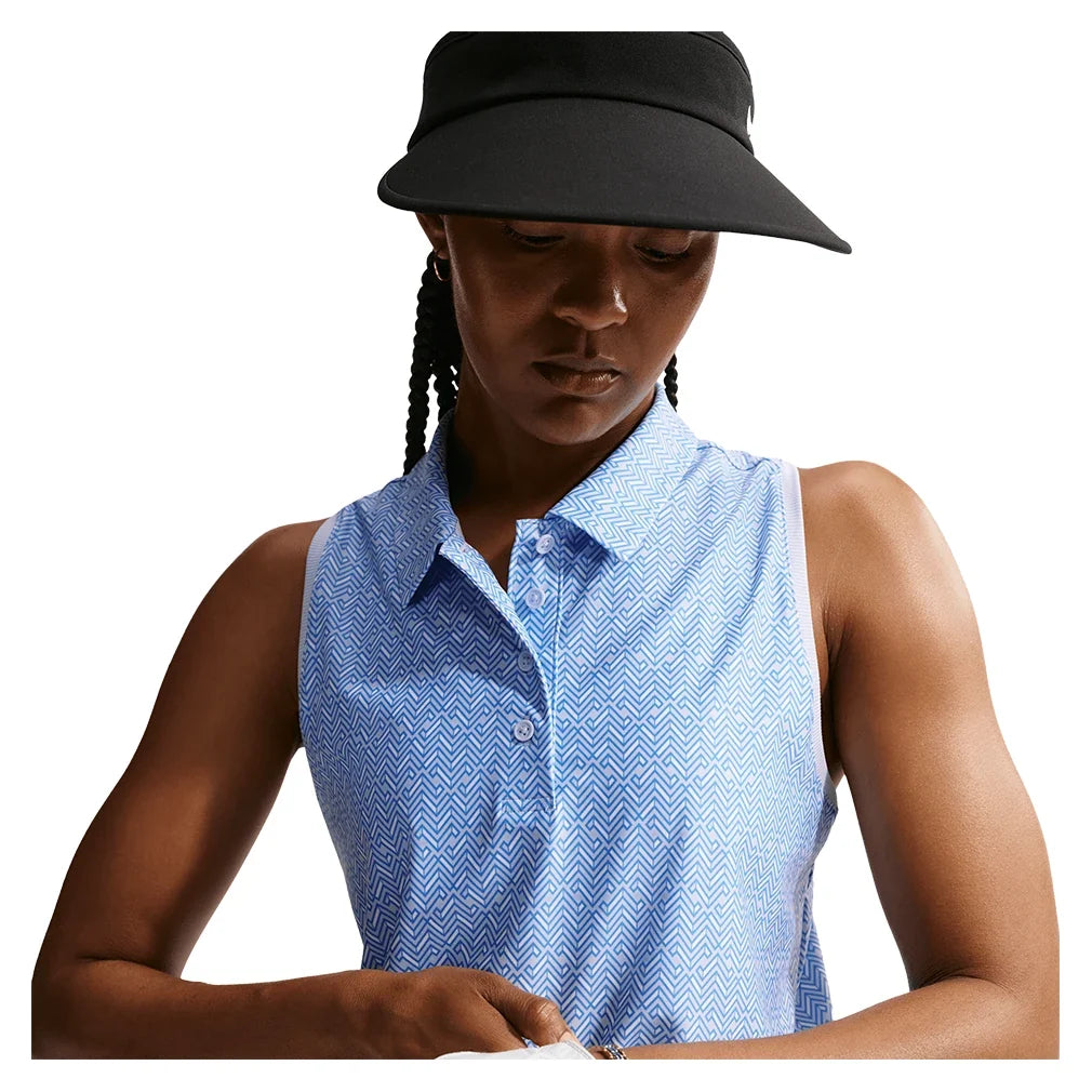Women's Dri-FIT Victory Sleeveless Print Tennis Polo-Apparel-Nike-IB0321-407-4-Tennis Express