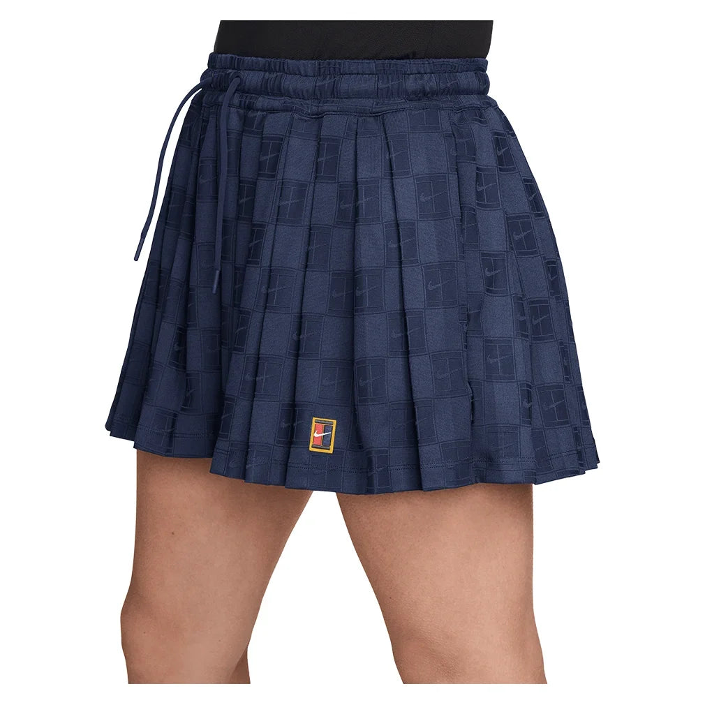 Women's Dri-FIT Court Collection High Rise Tennis Short Midnight Navy-Apparel-Nike-IB0769-410S26-3-Tennis Express