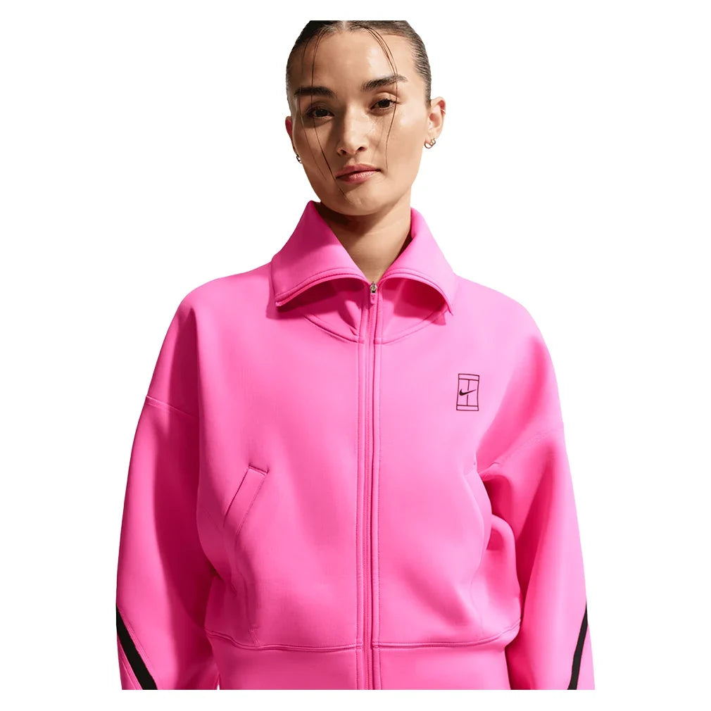 Women's Court Dri-FIT Advantage Full Zip Tennis Jacket-Apparel-Nike-IB0776-617_4-Tennis Express