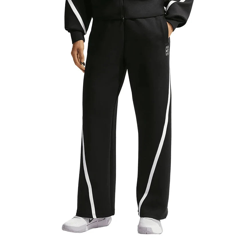 Women's Court Dri-FIT Advantage Mid Rise Tennis Pant Black and White-Apparel-Nike-IB0782-010_1-705107Tennis Express