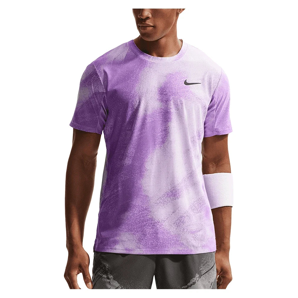 Men's Paris Court Dri-FIT Advantage Slam Tennis Top,Apparel,Nike,511 Violet Mist/Bright Violet,XS,Tennis Express,IB1016-511