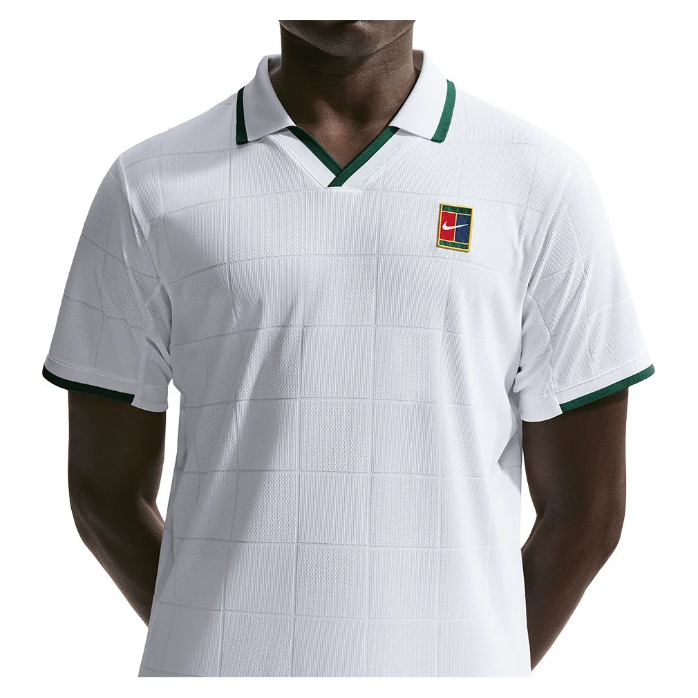 Men's London Court Dri-FIT Slam Tennis Polo,Apparel,Nike,,,Tennis Express,IB1024-100-21