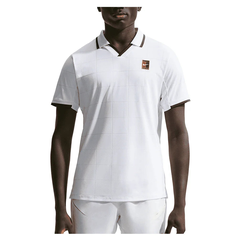 Men's London Court Dri-FIT Slam Tennis Polo,Apparel,Nike,100 White,XS,Tennis Express,IB1024-100_17b3e584-ed00-4c3e-a136-c7d55e5f5861