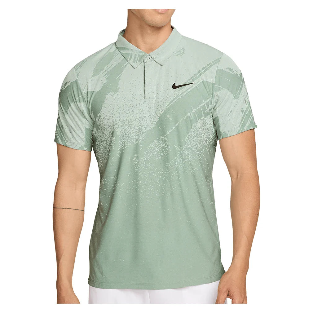 Men's Paris Court Dri-FIT Advantage Slam Tennis Polo,Apparel,Nike,006 Steam/Barely Green,XS,Tennis Express,IB1028-006