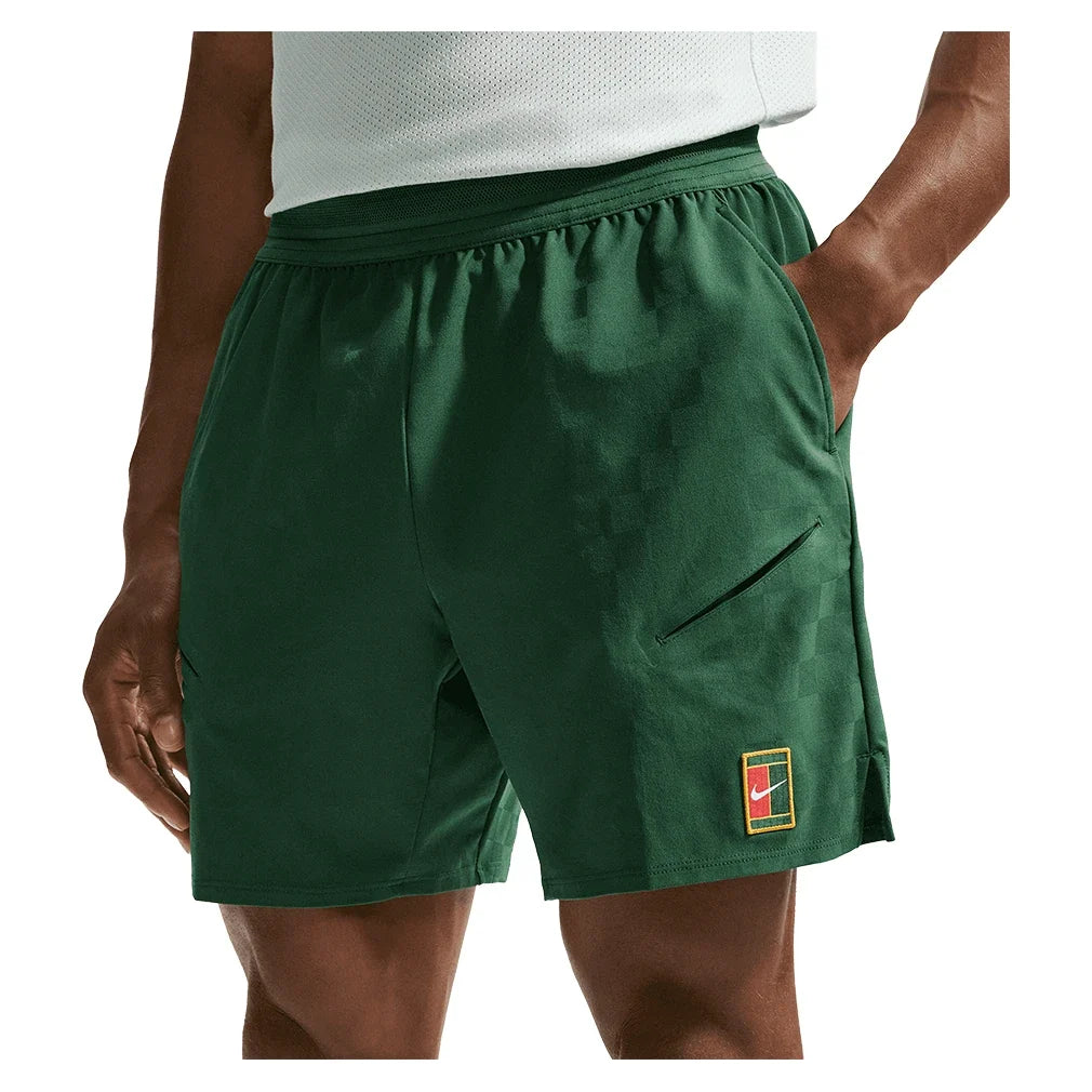 Men's London Court Dri-FIT Slam Tennis Short,Apparel,Nike,341 Gorge Green,XS,Tennis Express,IB1043-341_ce3138f4-52d3-4704-8211-70bf01f0496c