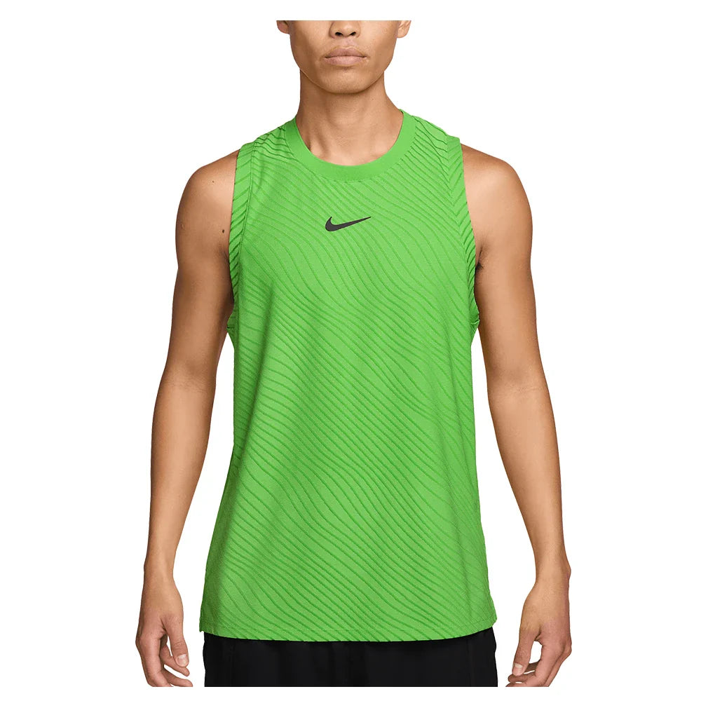 Men's Melbourne Court Dri-FIT Advantage Slam Tennis Tank Mean Green and Black-Apparel-Nike-IB1052-307-3-704477Tennis Express