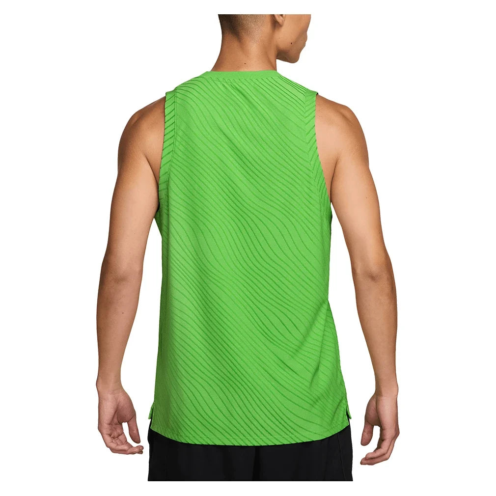 Men's Melbourne Court Dri-FIT Advantage Slam Tennis Tank Mean Green and Black-Apparel-Nike-IB1052-307-4-Tennis Express