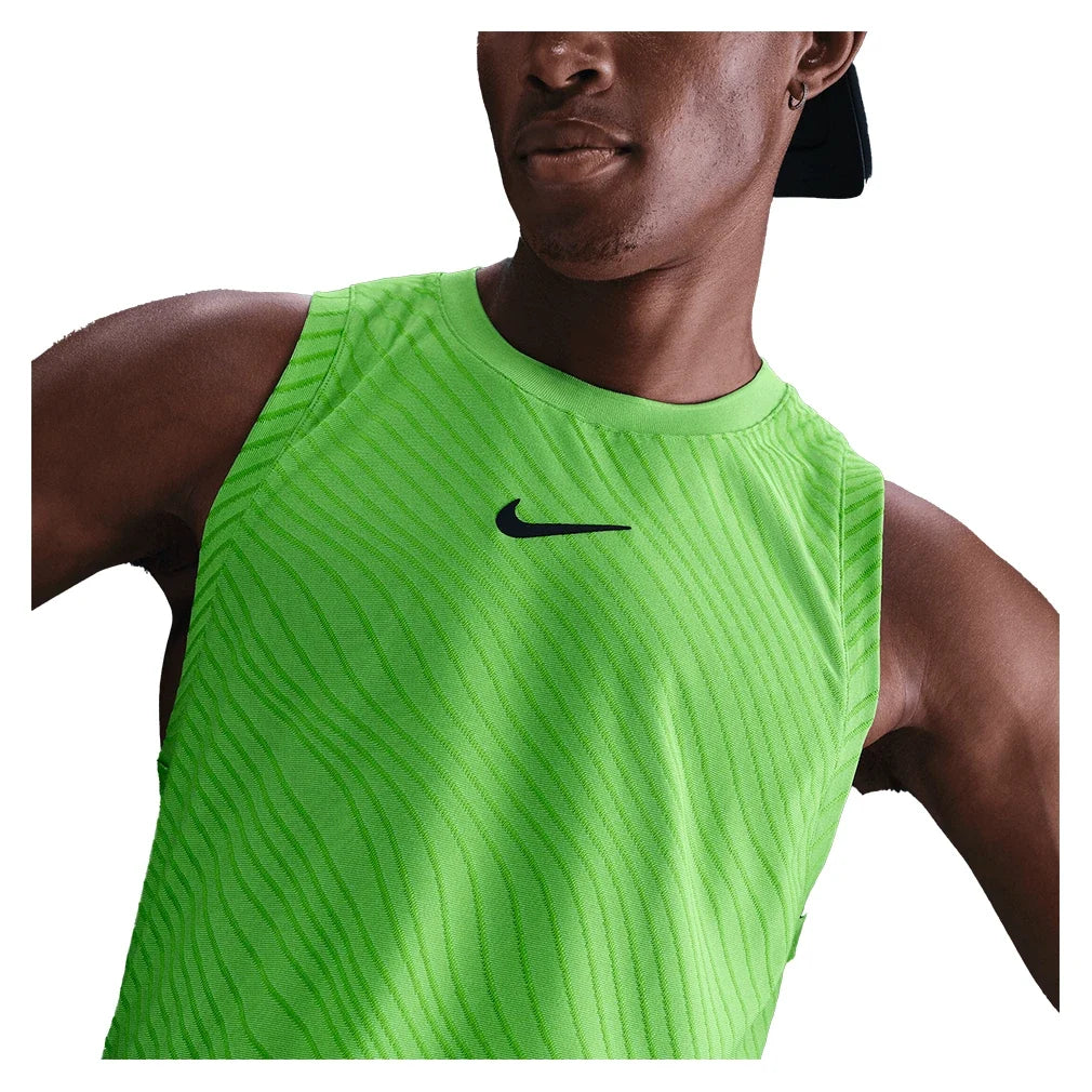 Men's Melbourne Court Dri-FIT Advantage Slam Tennis Tank Mean Green and Black-Apparel-Nike-IB1052-307-6-Tennis Express