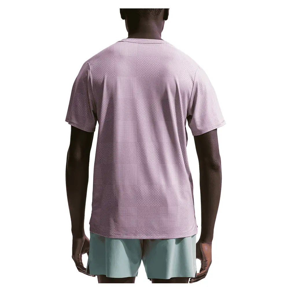 Men's Court Dri-FIT Advantage Print Tennis Top Lt Violet Ore and Black,Apparel,Nike,,,Tennis Express,IB1064-226-4