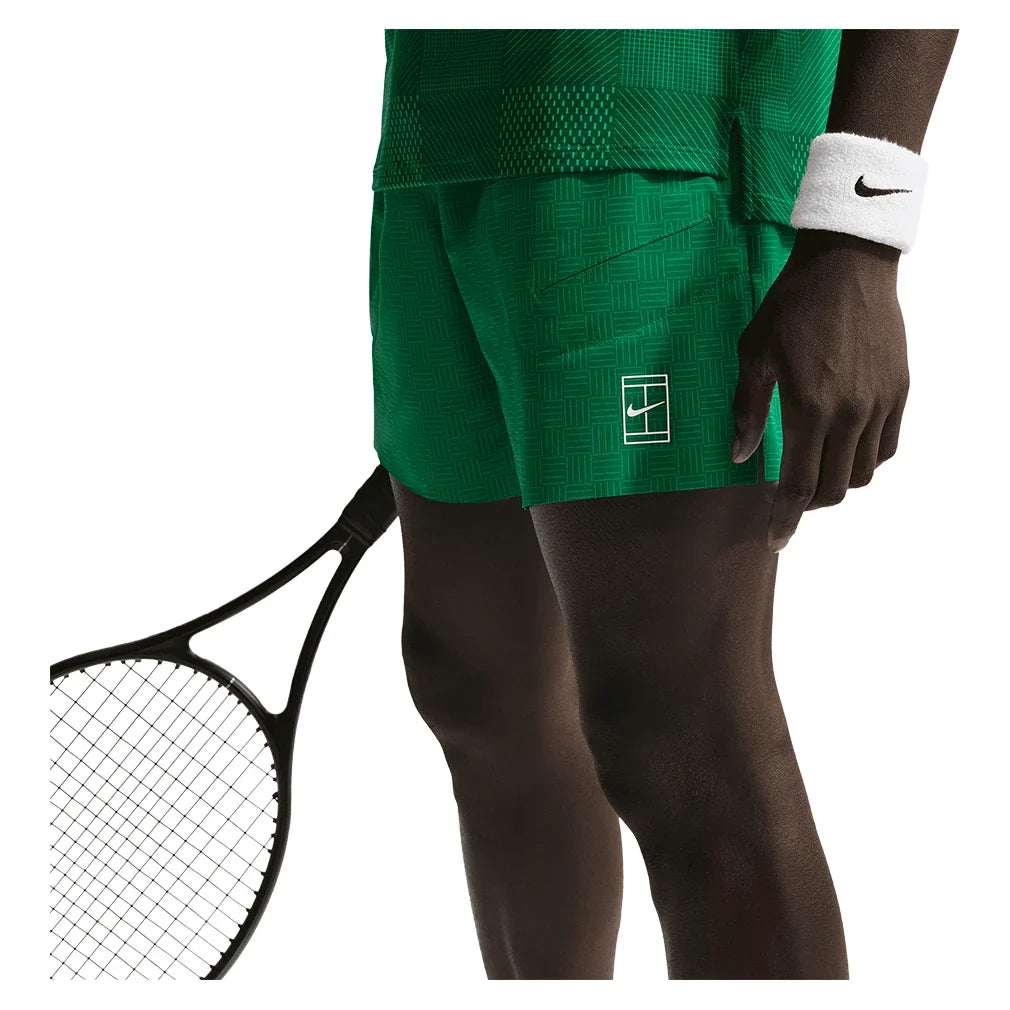 Men's Court Dri-FIT Advantage Print 6 Inch Tennis Short-Apparel-Nike-IB1071-365_4-Tennis Express