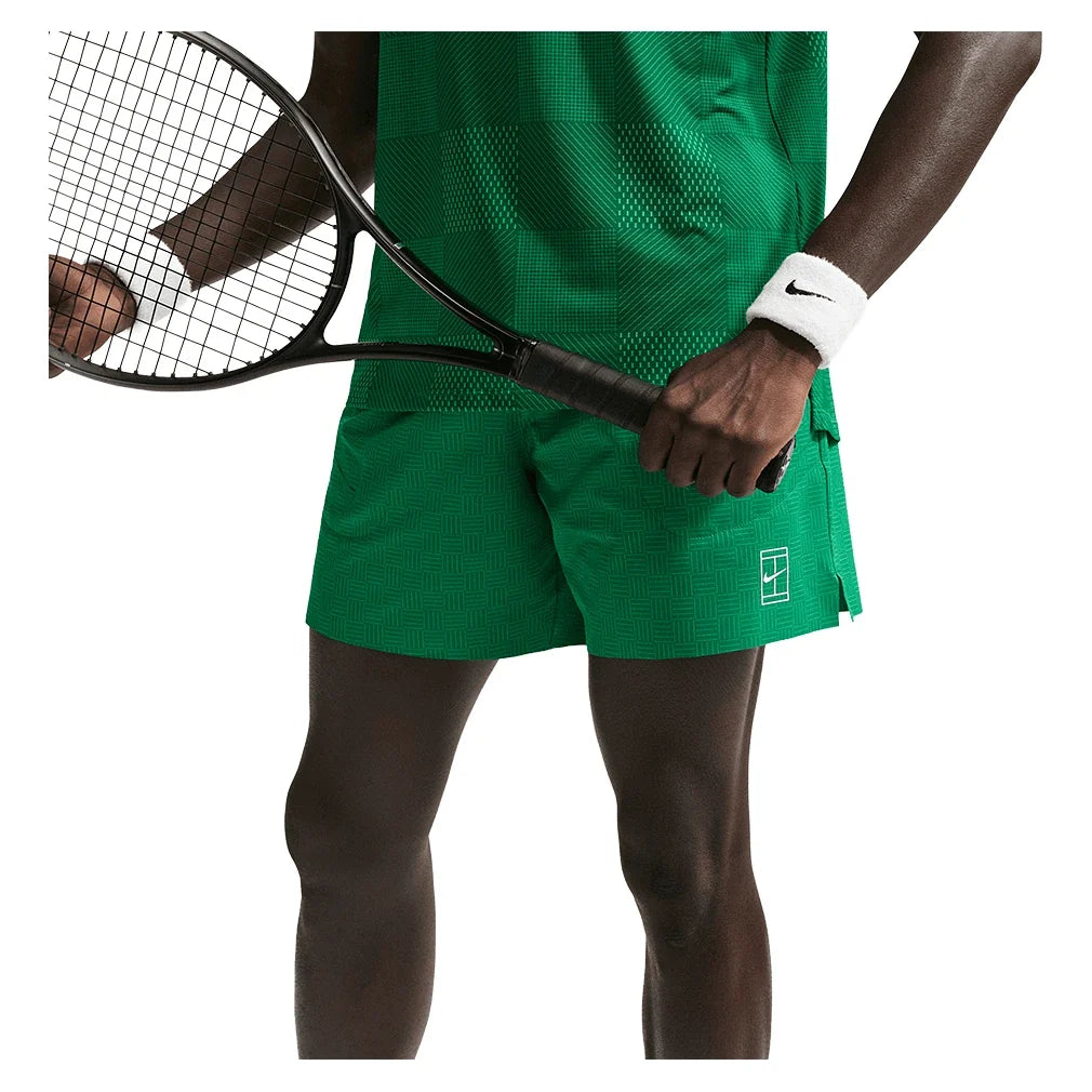 Men's Court Dri-FIT Advantage Print 6 Inch Tennis Short-Apparel-Nike-IB1071-365_5-Tennis Express