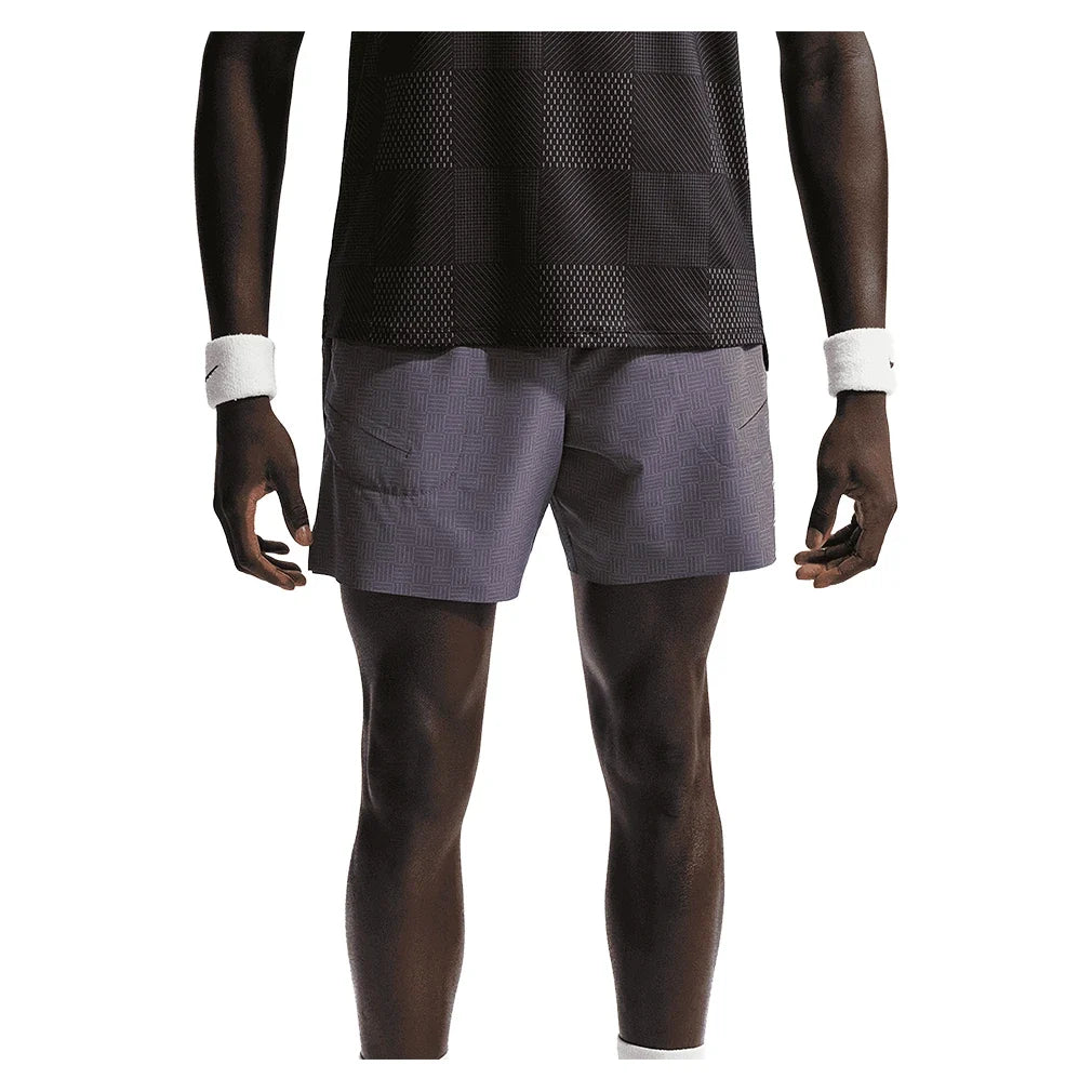 Men's Court Dri-FIT Advantage Print 6 Inch Tennis Short-Apparel-Nike-IB1071-573_2-Tennis Express