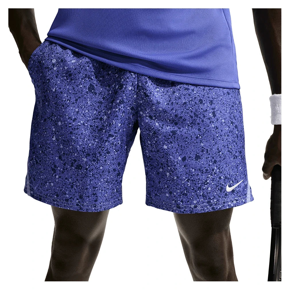 Men's Court Dri-FIT Victory All Over Print 7 Inch Tennis Short-Apparel-Nike-IB1080-430-3-704685Tennis Express