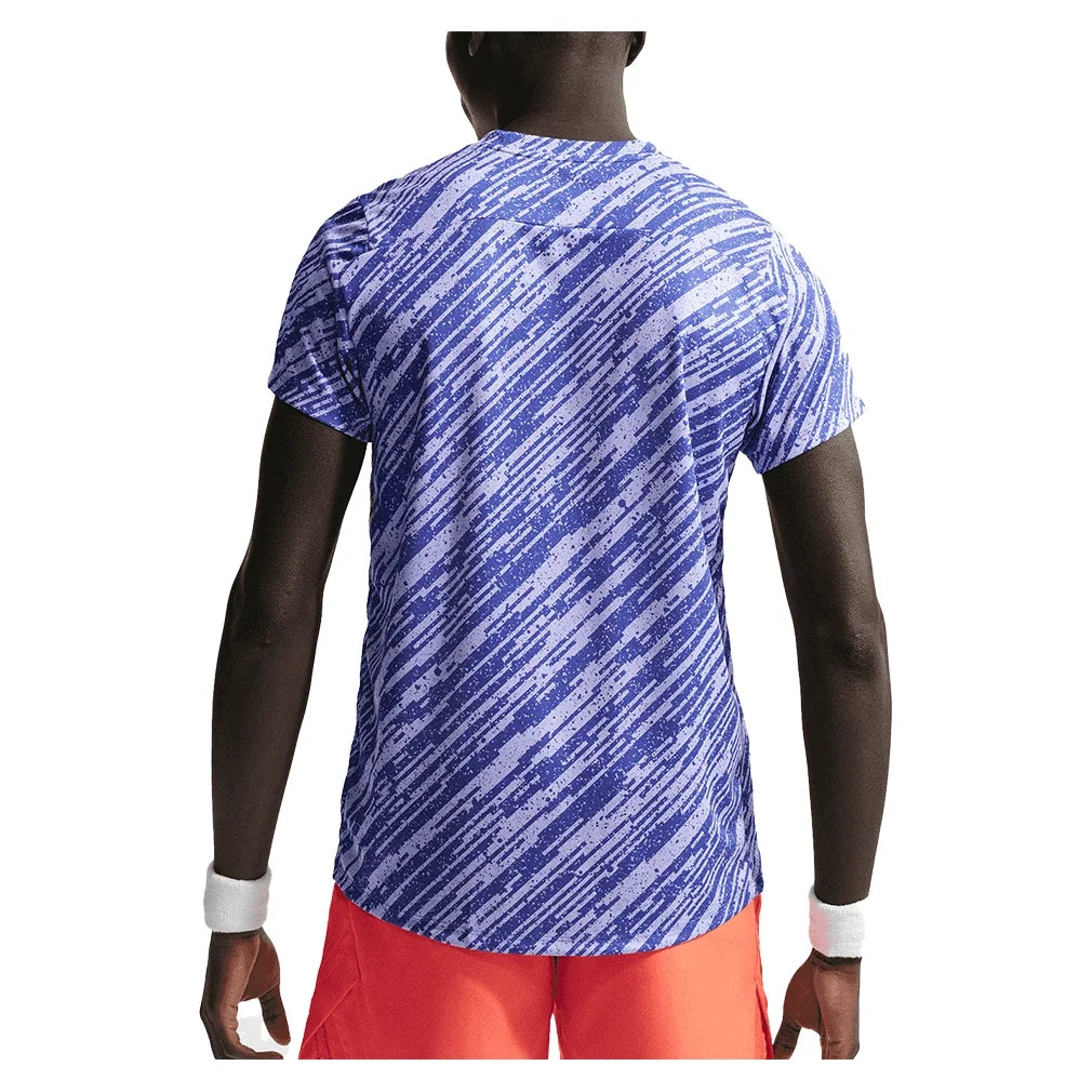 Men's Court Dri-FIT Victory Print Tennis Top-Apparel-Nike-IB1530-S26-430-4-Tennis Express